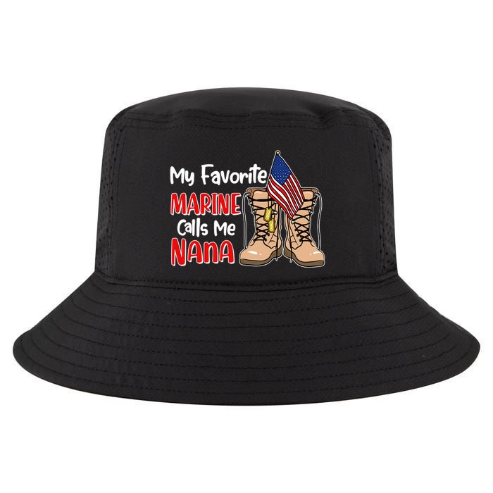 My Favorite Marine Calls Me Nana Cool Comfort Performance Bucket Hat