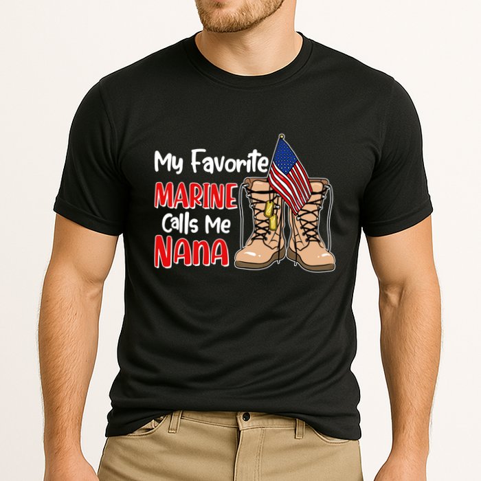 My Favorite Marine Calls Me Nana Cooling Performance Crew T-Shirt