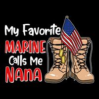 My Favorite Marine Calls Me Nana Cooling Performance Crew T-Shirt