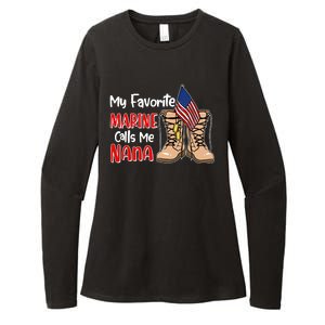 My Favorite Marine Calls Me Nana Womens CVC Long Sleeve Shirt