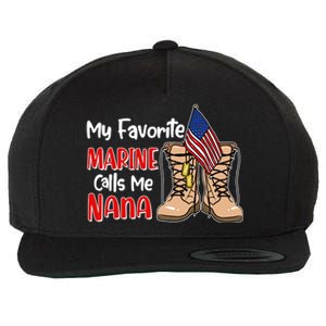 My Favorite Marine Calls Me Nana Wool Snapback Cap