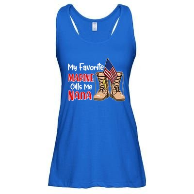 My Favorite Marine Calls Me Nana Ladies Essential Flowy Tank