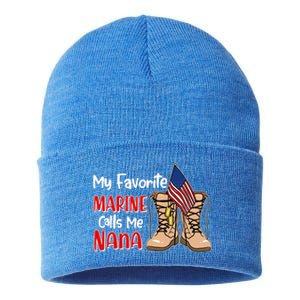 My Favorite Marine Calls Me Nana Sustainable Knit Beanie