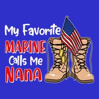 My Favorite Marine Calls Me Nana Baby Bodysuit