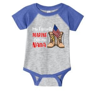 My Favorite Marine Calls Me Nana Infant Baby Jersey Bodysuit