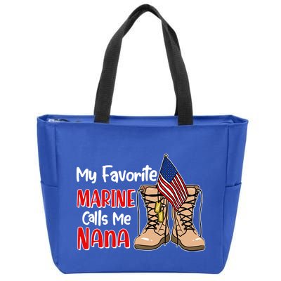 My Favorite Marine Calls Me Nana Zip Tote Bag