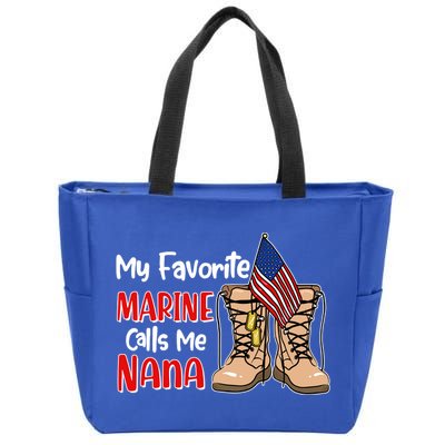 My Favorite Marine Calls Me Nana Zip Tote Bag