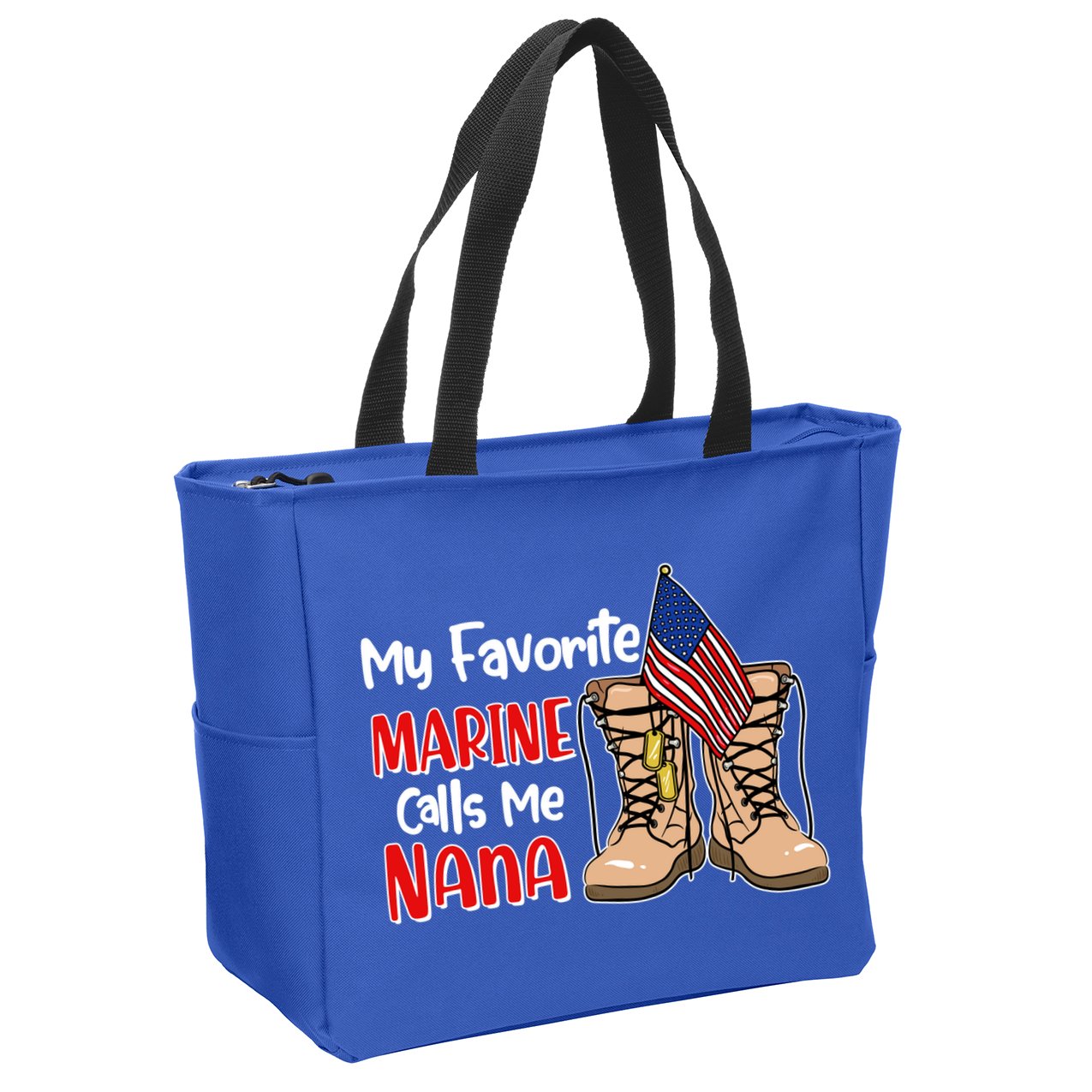 My Favorite Marine Calls Me Nana Zip Tote Bag