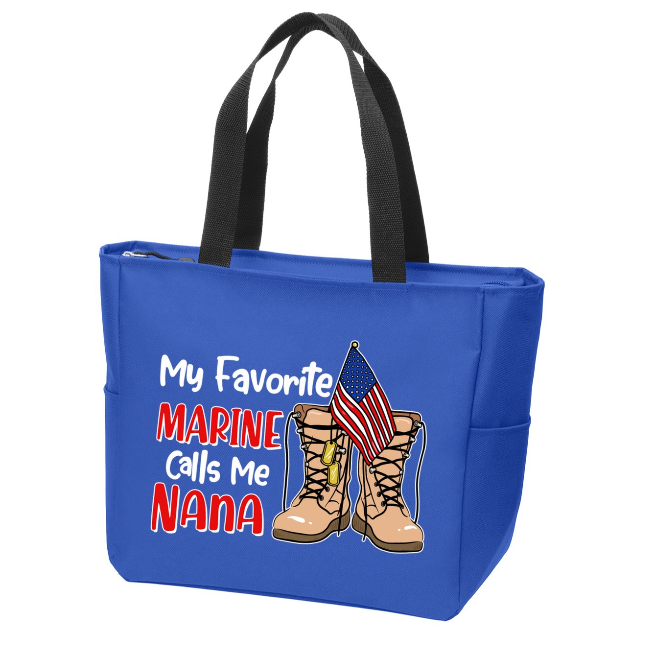 My Favorite Marine Calls Me Nana Zip Tote Bag