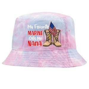 My Favorite Marine Calls Me Nana Tie-Dyed Bucket Hat