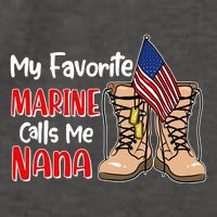 My Favorite Marine Calls Me Nana Vector Backpack