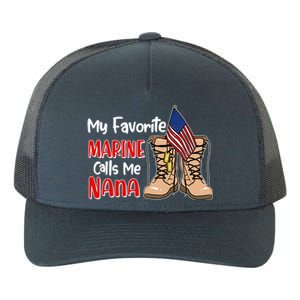 My Favorite Marine Calls Me Nana Yupoong Adult 5-Panel Trucker Hat