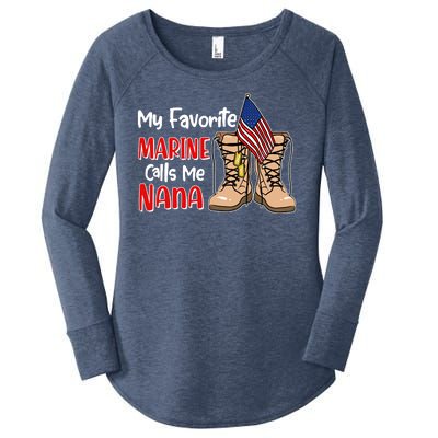 My Favorite Marine Calls Me Nana Women's Perfect Tri Tunic Long Sleeve Shirt