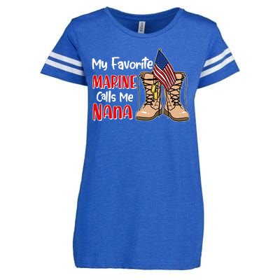 My Favorite Marine Calls Me Nana Enza Ladies Jersey Football T-Shirt