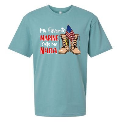 My Favorite Marine Calls Me Nana Sueded Cloud Jersey T-Shirt