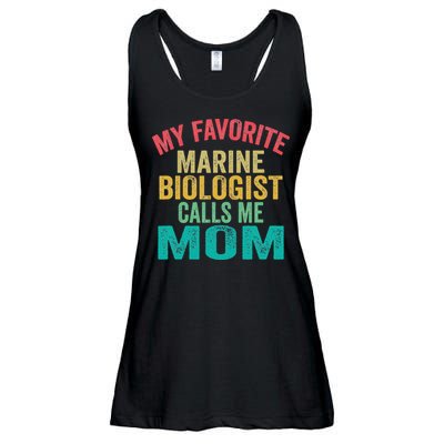 My favorite Marine Biologist calls me Mom Mother's day Ladies Essential Flowy Tank