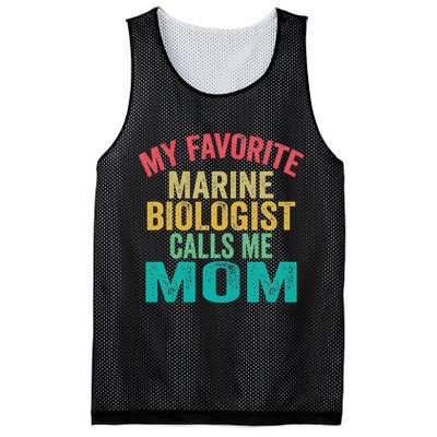 My favorite Marine Biologist calls me Mom Mother's day Mesh Reversible Basketball Jersey Tank