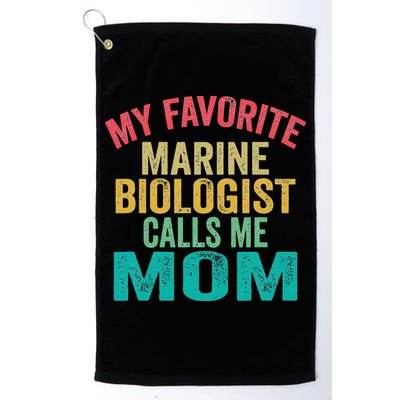 My favorite Marine Biologist calls me Mom Mother's day Golf Towel