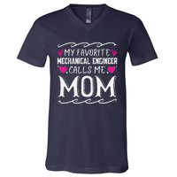 My Favorite Mechanical Engineer Calls Me Mom Mothers Day V-Neck T-Shirt