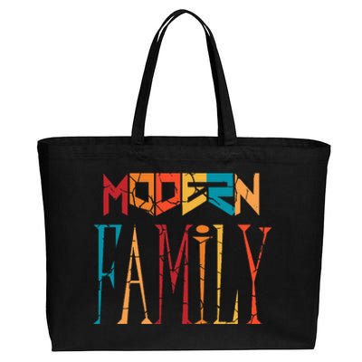 Modern Family Cotton Canvas Jumbo Tote