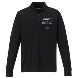 My First Mothers Day Pregnancy Announcegift Mom To Be Great Gift Performance Long Sleeve Polo