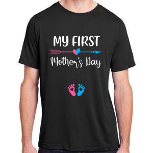 My First Mothers Day Pregnancy Announcegift Mom To Be Great Gift Adult ChromaSoft Performance T-Shirt