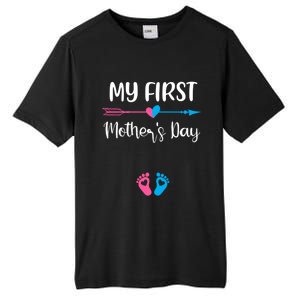 My First Mothers Day Pregnancy Announcegift Mom To Be Great Gift Tall Fusion ChromaSoft Performance T-Shirt