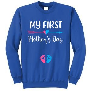 My First Mothers Day Pregnancy Announcegift Mom To Be Great Gift Tall Sweatshirt