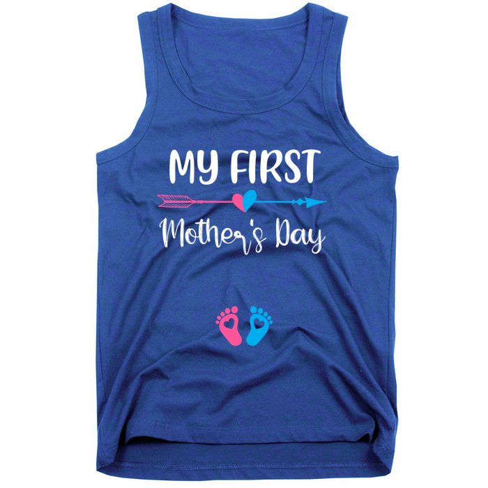 My First Mothers Day Pregnancy Announcegift Mom To Be Great Gift Tank Top