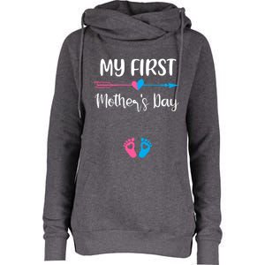 My First Mothers Day Pregnancy Announcegift Mom To Be Great Gift Womens Funnel Neck Pullover Hood