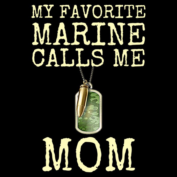 My Favorite Marine Calls Me Mom Cool Gift Flatbill Hat