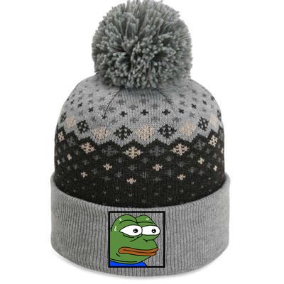 Monkah Frog The Baniff Cuffed Pom Beanie