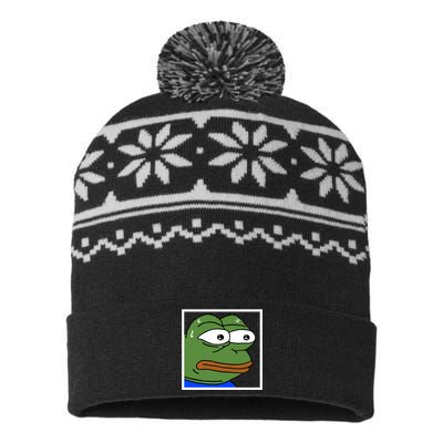 Monkah Frog USA-Made Snowflake Beanie