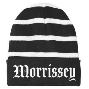 Morrissey Family Name Striped Beanie with Solid Band