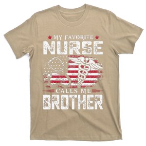 My Favorite Nurse Calls Me Brother Dad Fathers Day T-Shirt