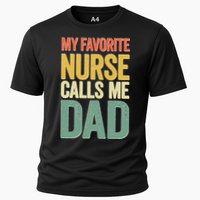 My Favorite Nurse Calls Me Dad Father's Day Cooling Performance Crew T-Shirt