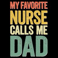 My Favorite Nurse Calls Me Dad Father's Day Cooling Performance Crew T-Shirt