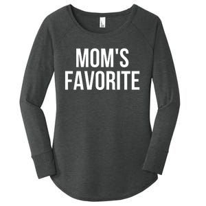 Moms Favorite Not Moms Favorite Women's Perfect Tri Tunic Long Sleeve Shirt