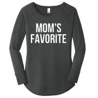 Moms Favorite Not Moms Favorite Women's Perfect Tri Tunic Long Sleeve Shirt