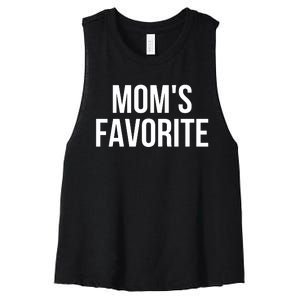 Moms Favorite Not Moms Favorite Women's Racerback Cropped Tank