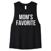 Moms Favorite Not Moms Favorite Women's Racerback Cropped Tank