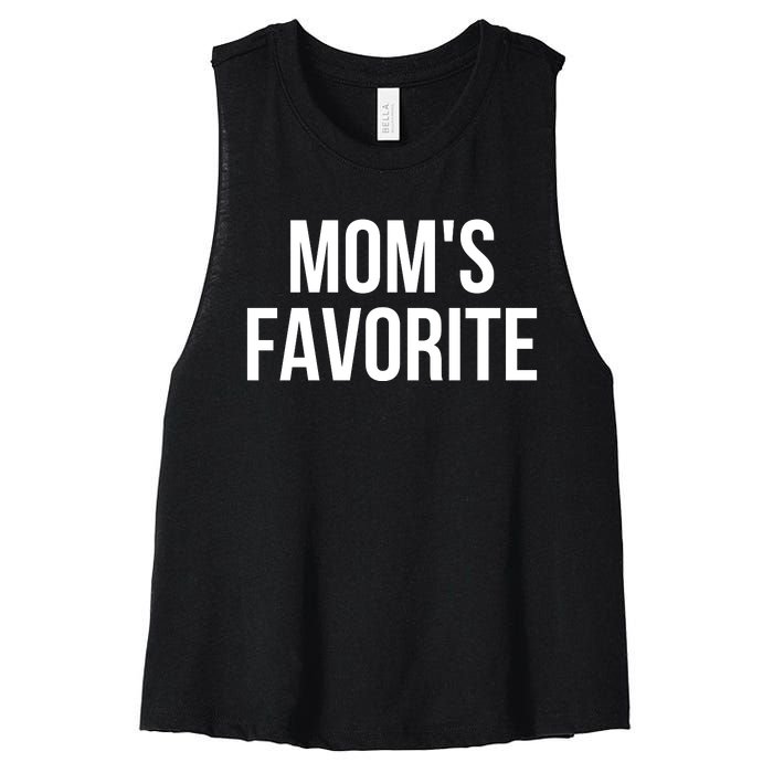 Moms Favorite Not Moms Favorite Women's Racerback Cropped Tank