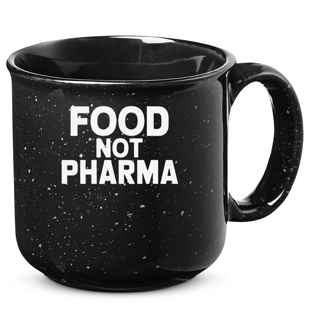 Minimalistic Food Not Pharma 15oz Campfire Ceramic Mug