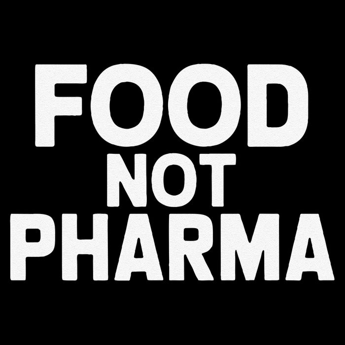 Minimalistic Food Not Pharma Bag