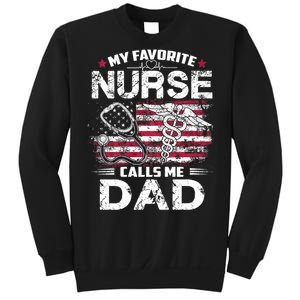 My Favorite Nurse Calls Me Dad Fathers Day Gifts Papa Sweatshirt