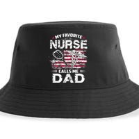 My Favorite Nurse Calls Me Dad Fathers Day Gifts Papa Sustainable Bucket Hat