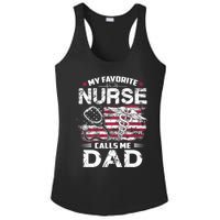 My Favorite Nurse Calls Me Dad Fathers Day Gifts Papa Ladies PosiCharge Competitor Racerback Tank