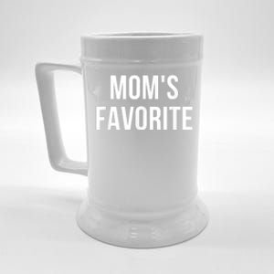 Moms Favorite Not Moms Favorite Funny Gift Beer Stein