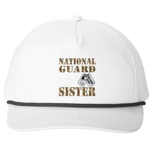 My Favorite National Guard Calls Me Sister Proud Army Sister Snapback Five-Panel Rope Hat