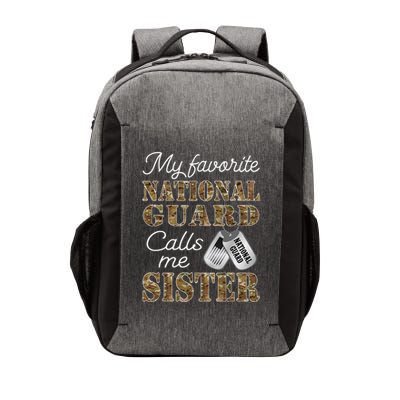 My Favorite National Guard Calls Me Sister Proud Army Sister Vector Backpack